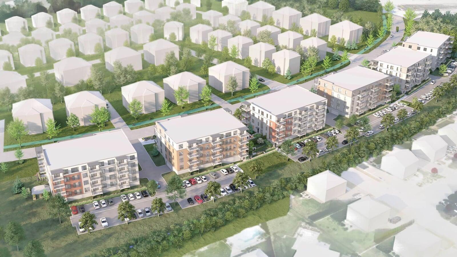 Rendu d’ensemble des bâtiments